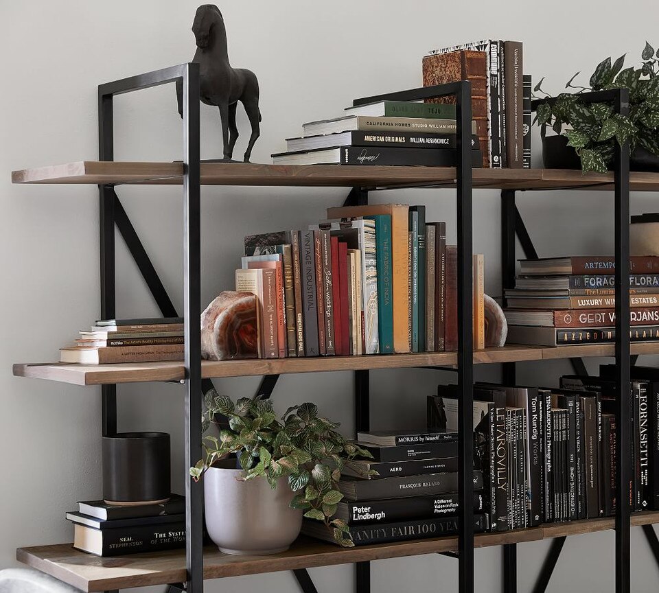 Houston 107 cm x 180 cm Etagere Bookcase Pottery Barn Australia